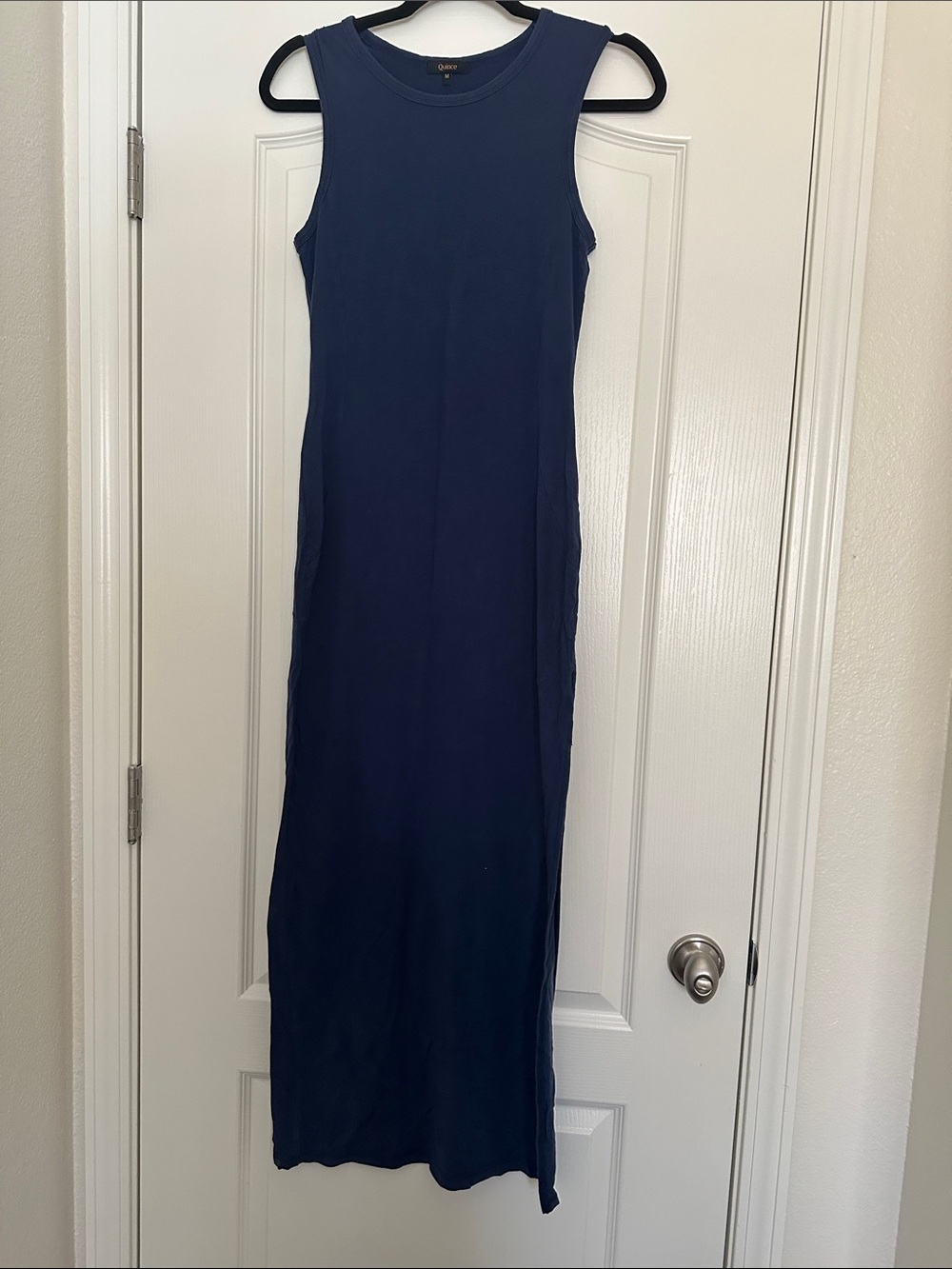 Quince Navy Sleeveless Maxi Tank Dress